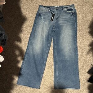 Fashion Nova Relaxed Fit Blue Jeans